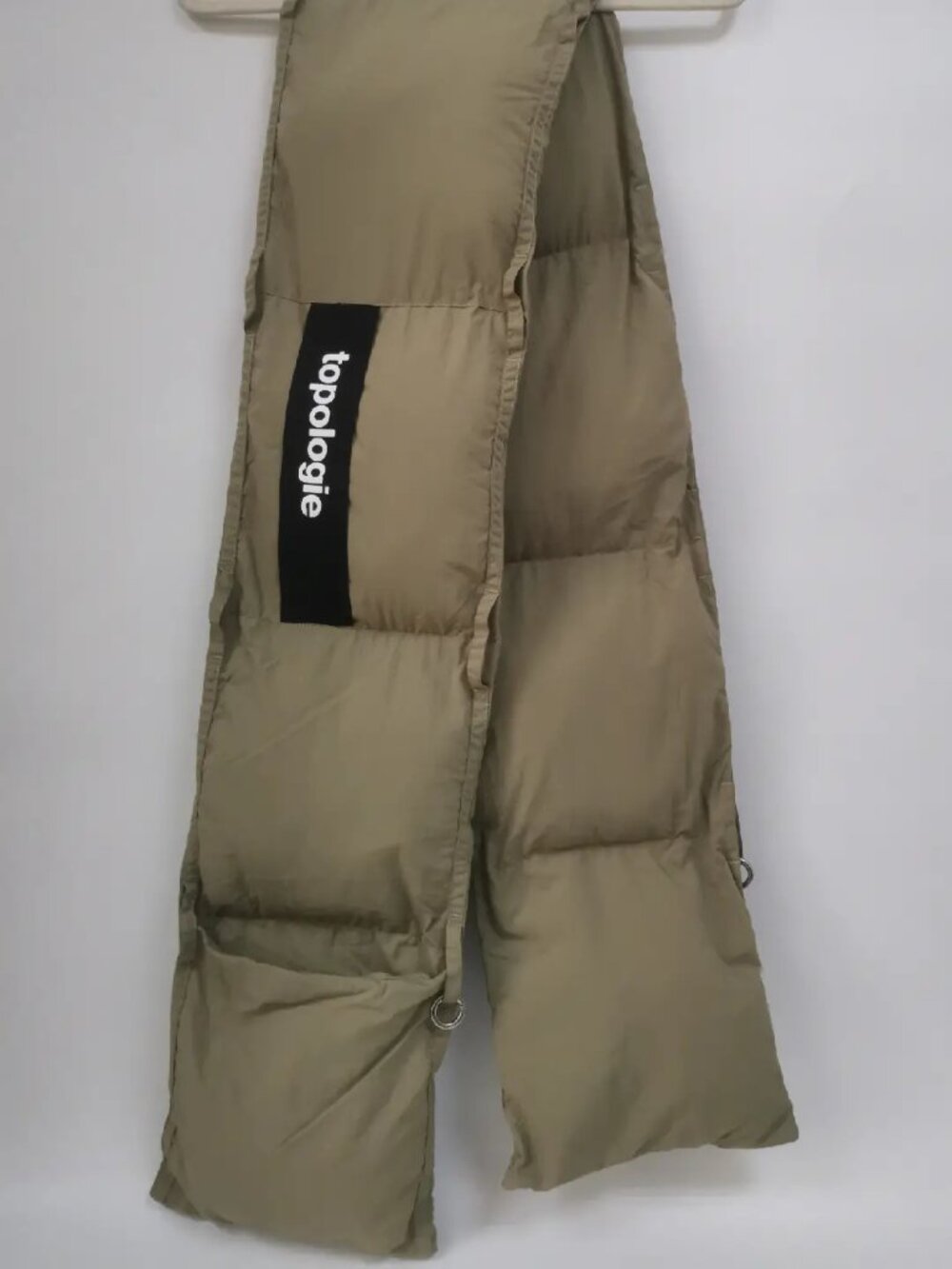 Pre-owned Topologie Puffer Scarf with Pockets Warm Thickened For Men & Women